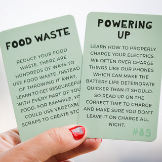 100 ways to save the planet cards